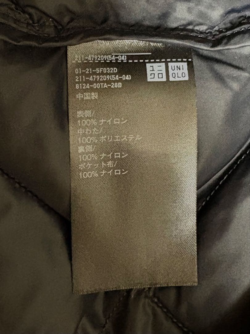 ユニクロ　パフテックロングコートリラックスフィット　XL ブラック