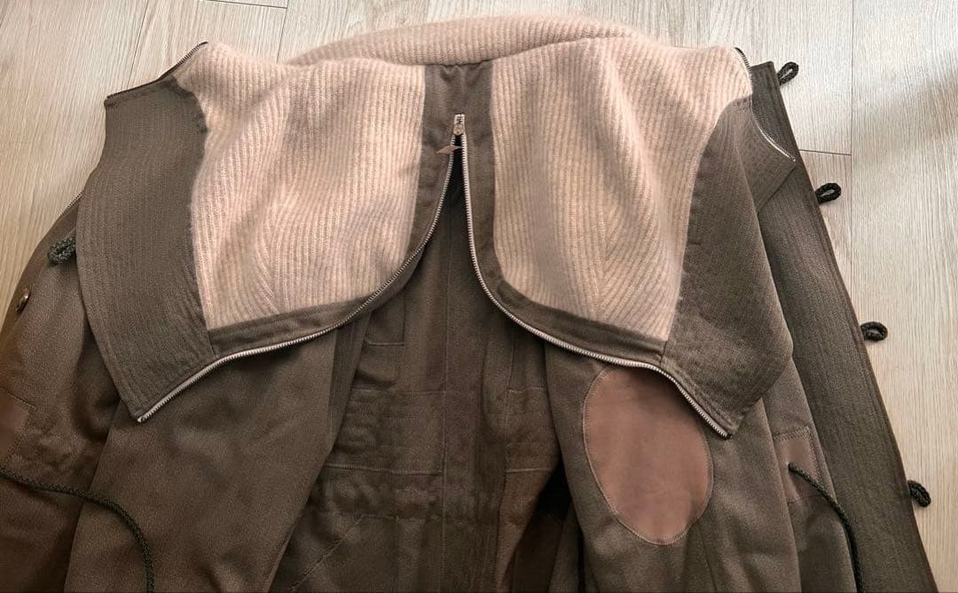 FAKE LONDON モッズコート ウール✖︎カシミア レザー肘パッチ - メルカリ