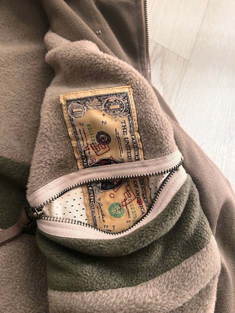 FAKE LONDON モッズコート ウール✖︎カシミア レザー肘パッチ