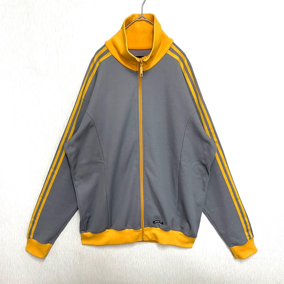 【超ビッグサイズUS2XL‼️】激レアカラー adidas ジャージ グレー 古着