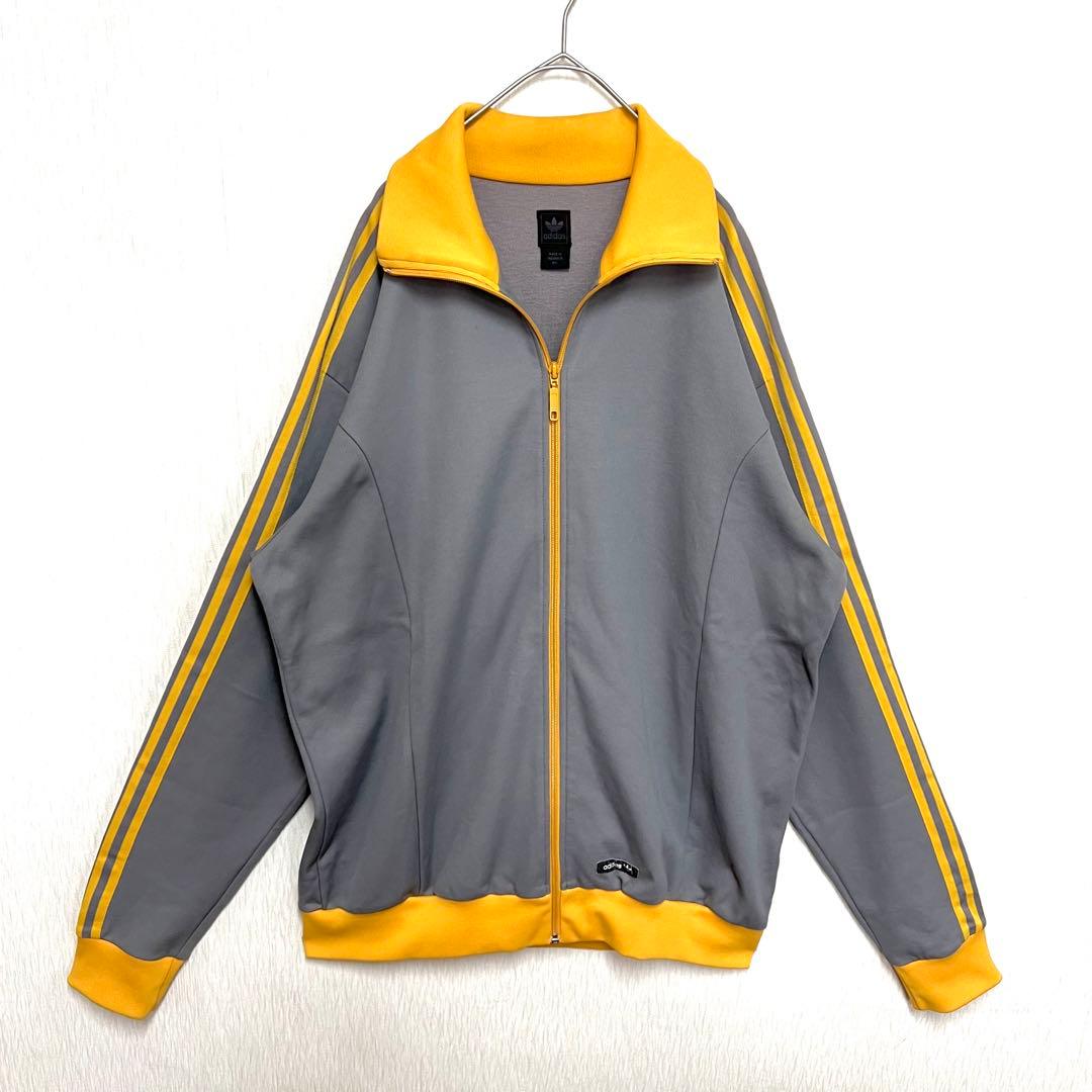 【超ビッグサイズUS2XL‼️】激レアカラー adidas ジャージ グレー 古着
