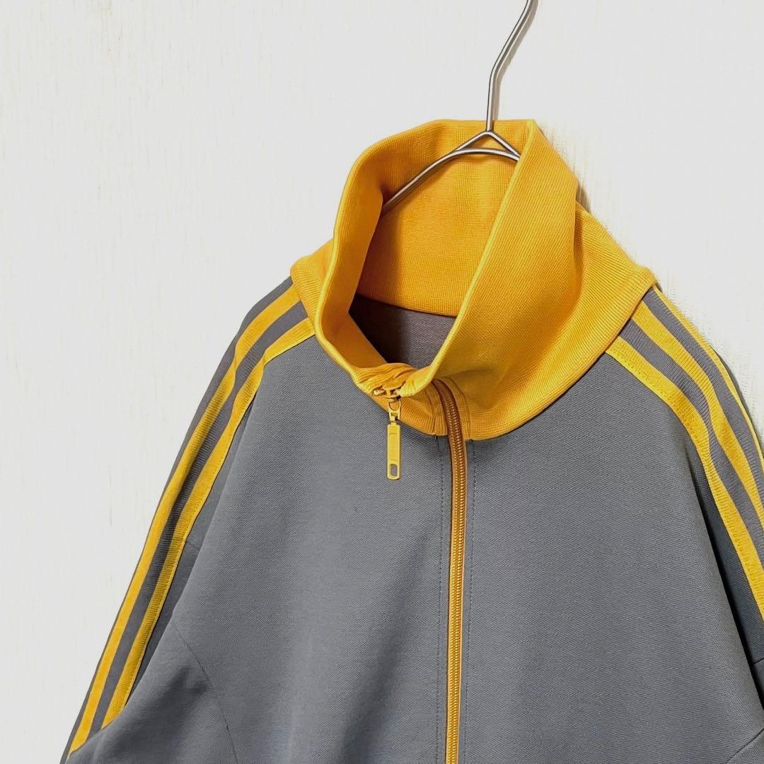 【超ビッグサイズUS2XL‼️】激レアカラー adidas ジャージ グレー 古着