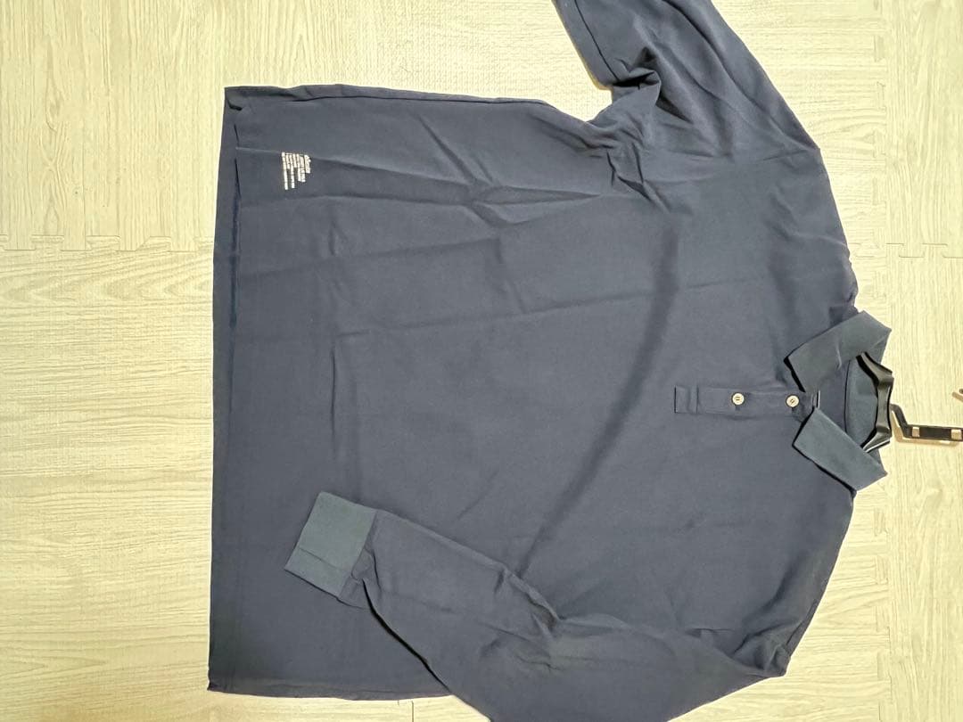 FreshService フレッシュサービス 鹿の子 長袖ポロ L ネイビー - メルカリ