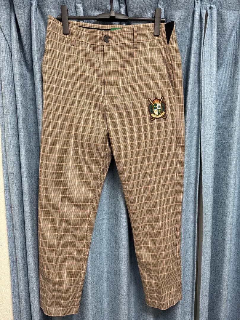 BELLMOREゴルフ　チェック柄 ゴルフパンツ 32