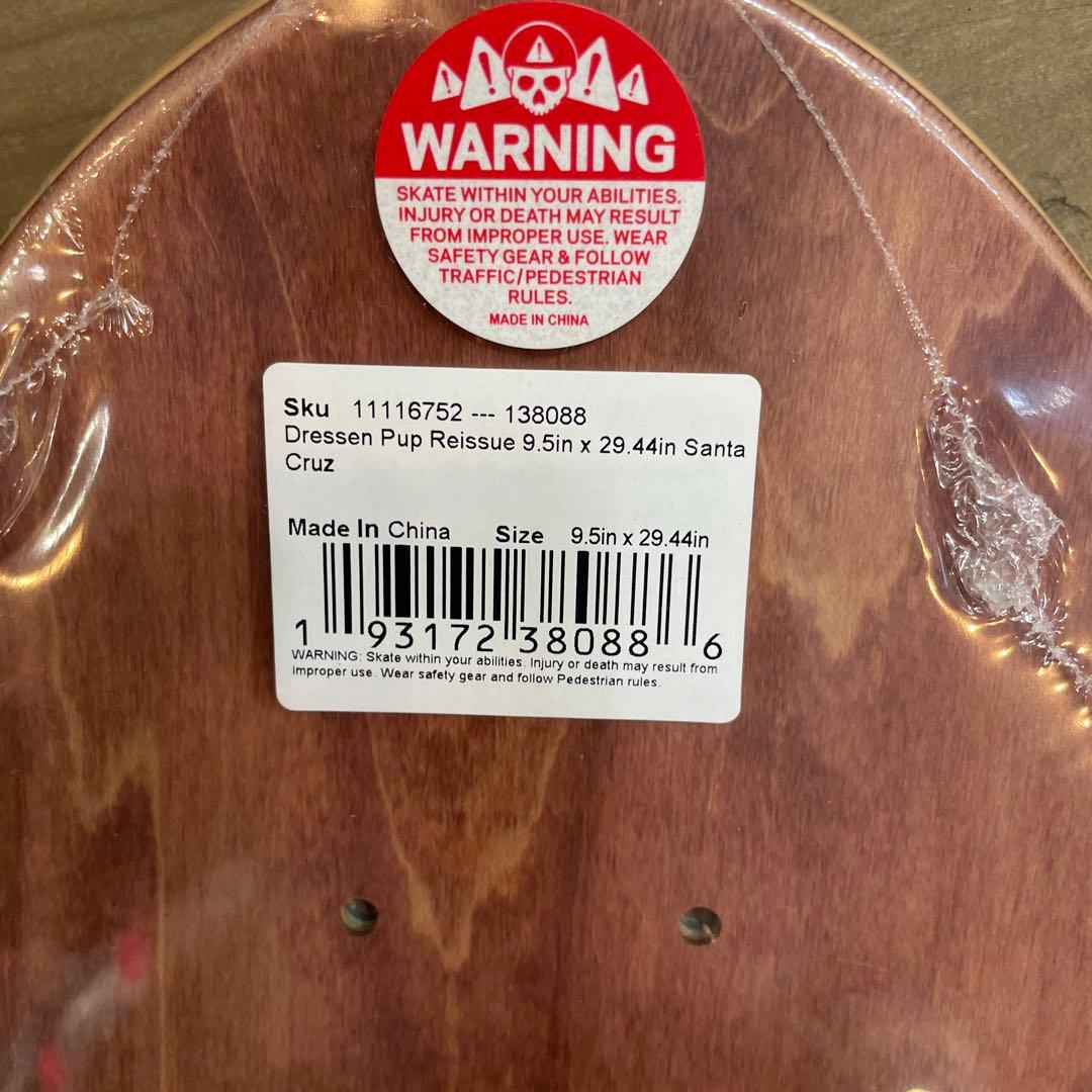 サンタクルーズ　 DRESSEN スケートボードデッキ