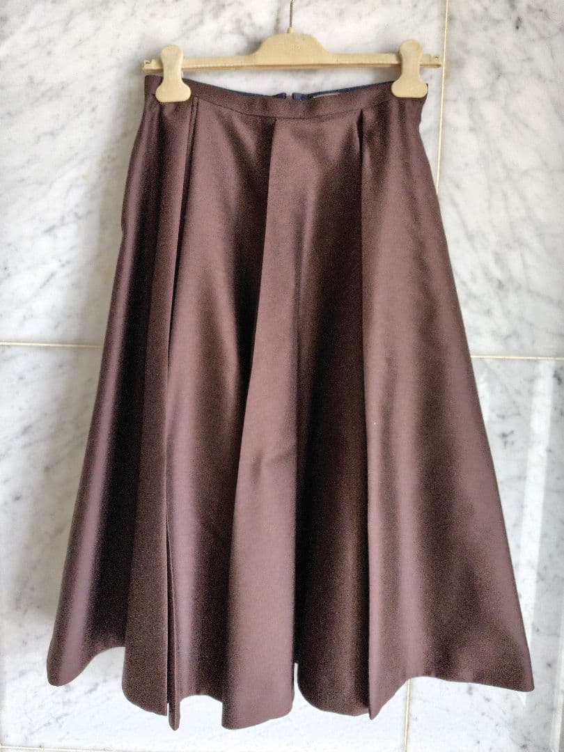 BLAMINKウールシルクタックスカート