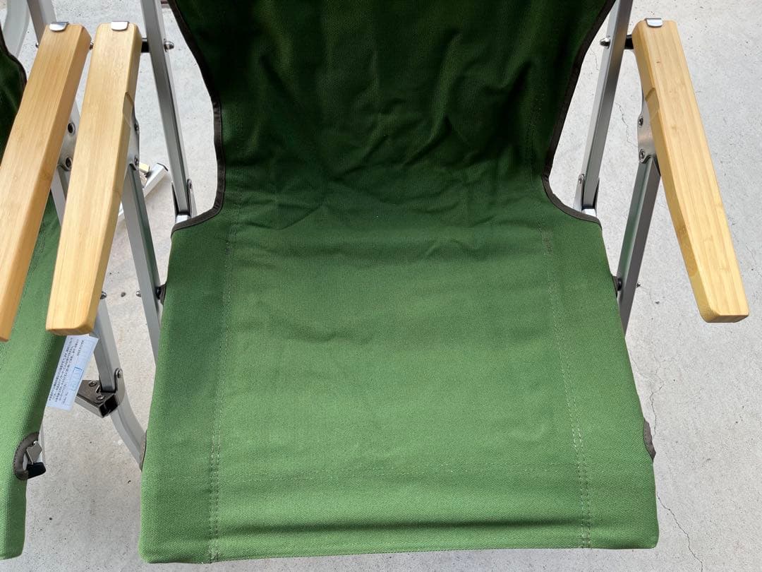 【未使用】peakスノーピーク　ローチェア30 グリーン　2脚セット