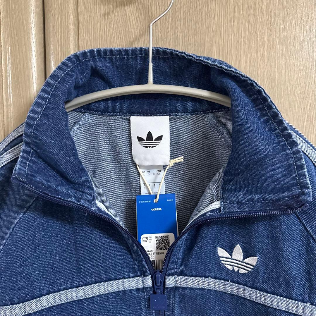 【新品！】adidas アディカラー ファーストブルー デニムトラックトップ/M