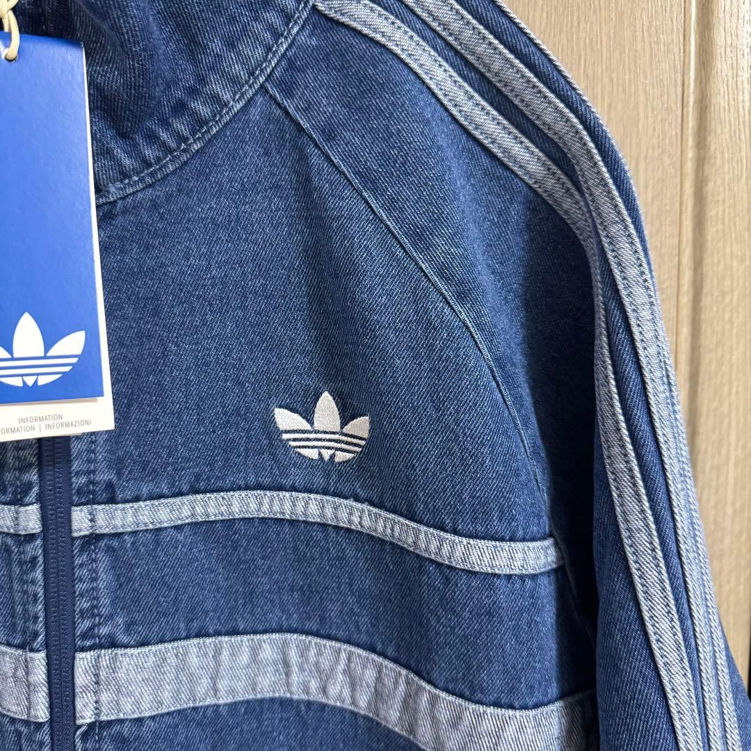 【新品！】adidas アディカラー ファーストブルー デニムトラックトップ/M