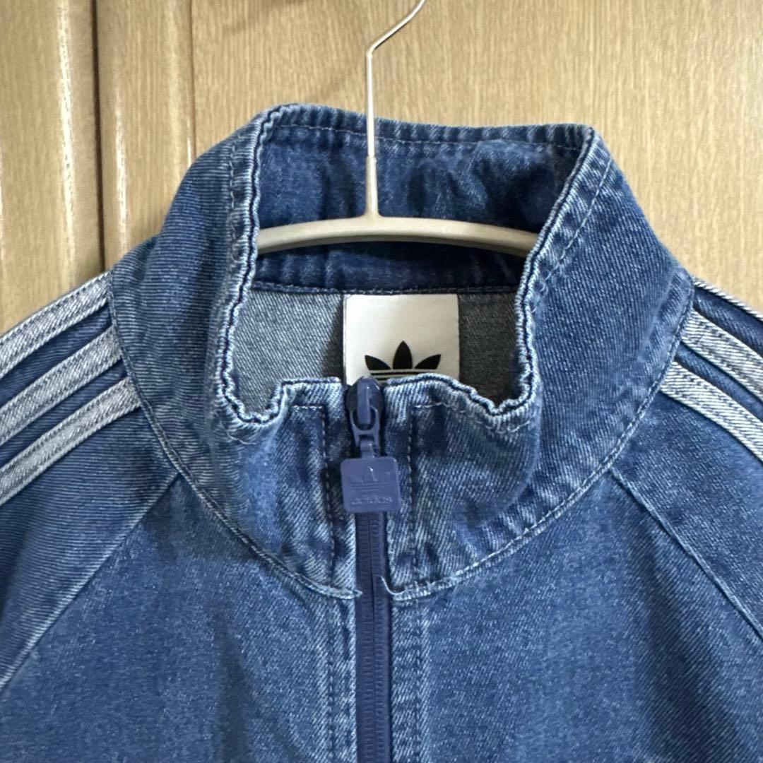 【新品！】adidas アディカラー ファーストブルー デニムトラックトップ/M