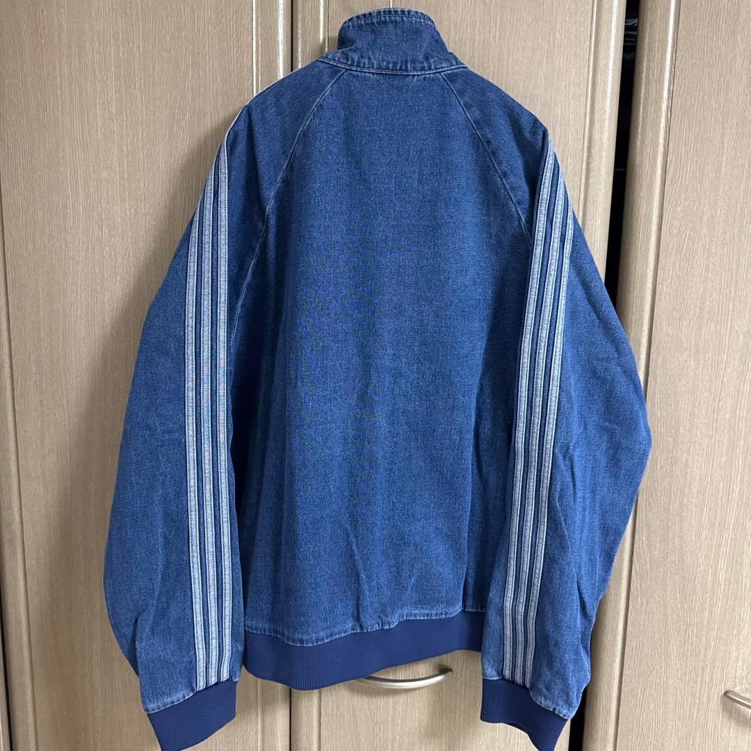 【新品！】adidas アディカラー ファーストブルー デニムトラックトップ/M