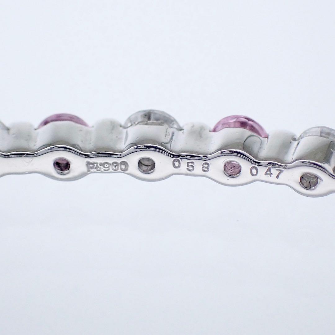 ピンクサファイア×ダイヤモンド　計1.05ct プラチナ　ブレスレット