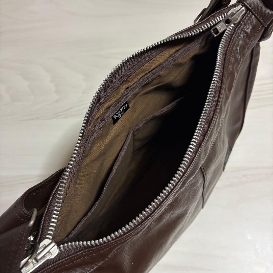 PORTER ショルダーバッグ フリースタイル ブラウン ポーターバッグ