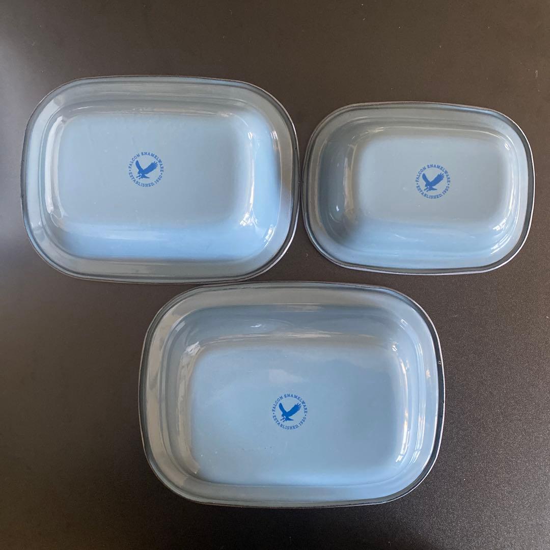 ファルコン　FALCON 琺瑯　ホーロー　5枚セット