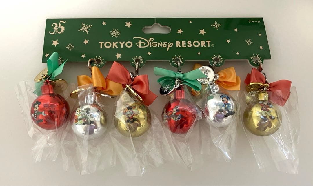 東京ディズニーランド 35周年 クリスマス オーナメントチャームセット