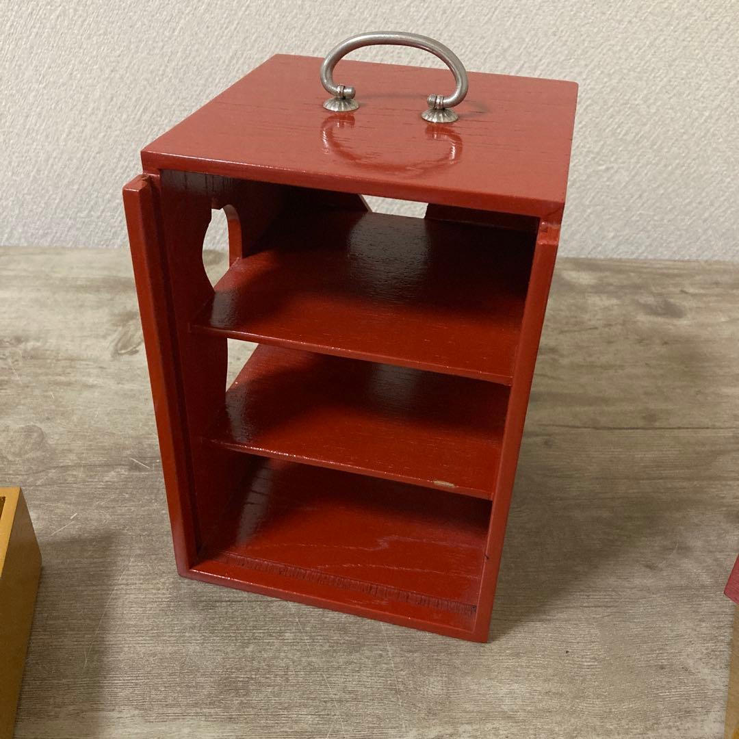 遊山箱（ゆさんばこ）　弁当箱　徳島県　重箱　立田川　桜枝　紅葉　流川