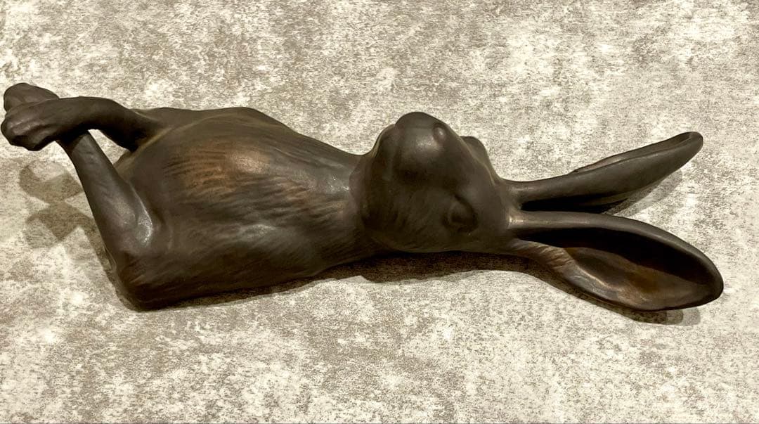 Yarnnakarn ヤナカーン ウサギ 黒 ウォールオブジェ 壁掛け