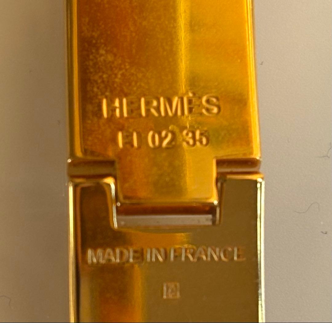 HERMES クリックH バングル PM マロン ラメ - メルカリ