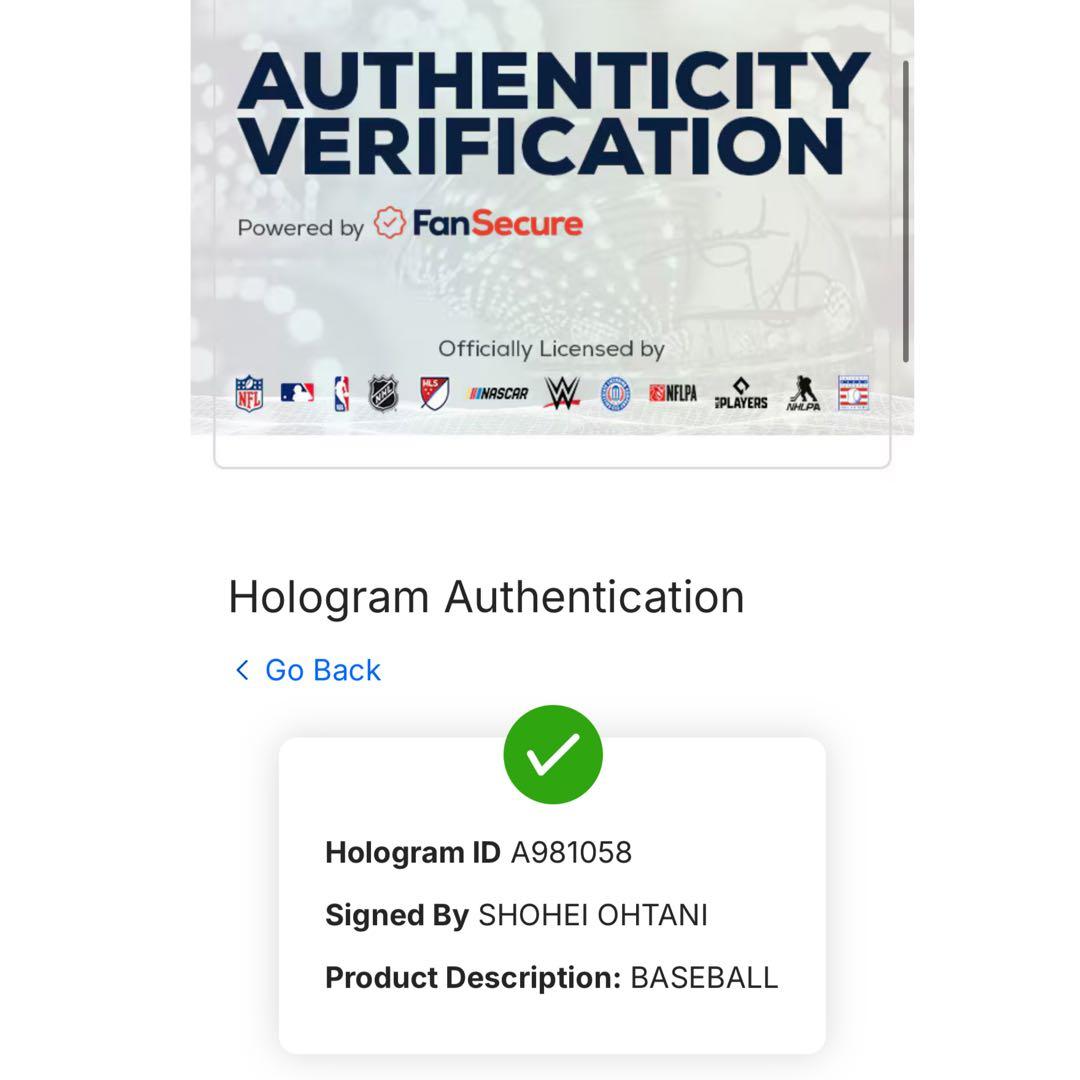 ドジャース 大谷翔平 2021年 直筆サイン ボール MLB Fanatics