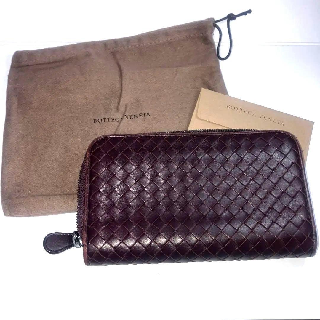 ボッテガヴェネタ 長財布 イントレチャート ラウンドファスナー