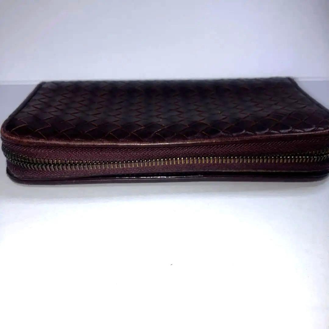 ボッテガヴェネタ 長財布 イントレチャート ラウンドファスナー