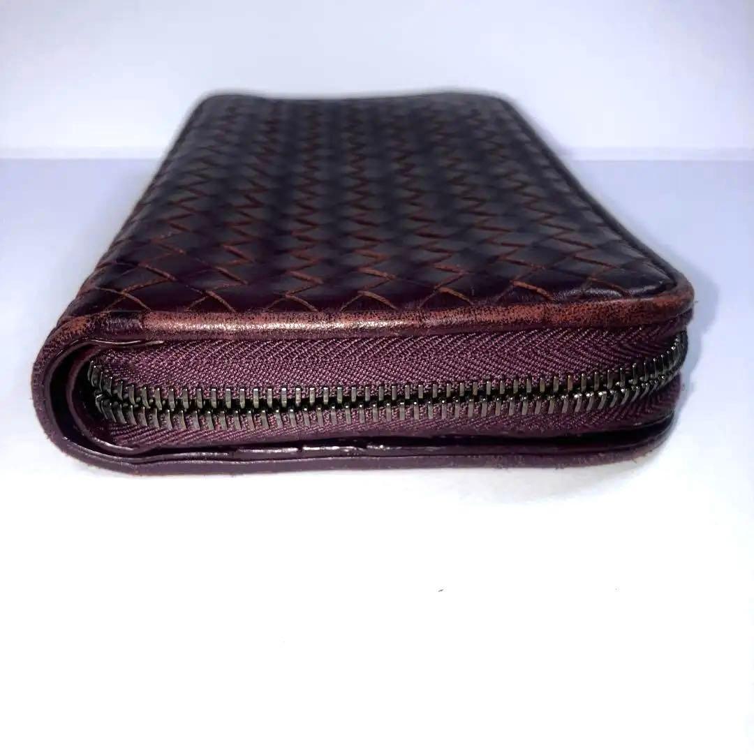 ボッテガヴェネタ 長財布 イントレチャート ラウンドファスナー