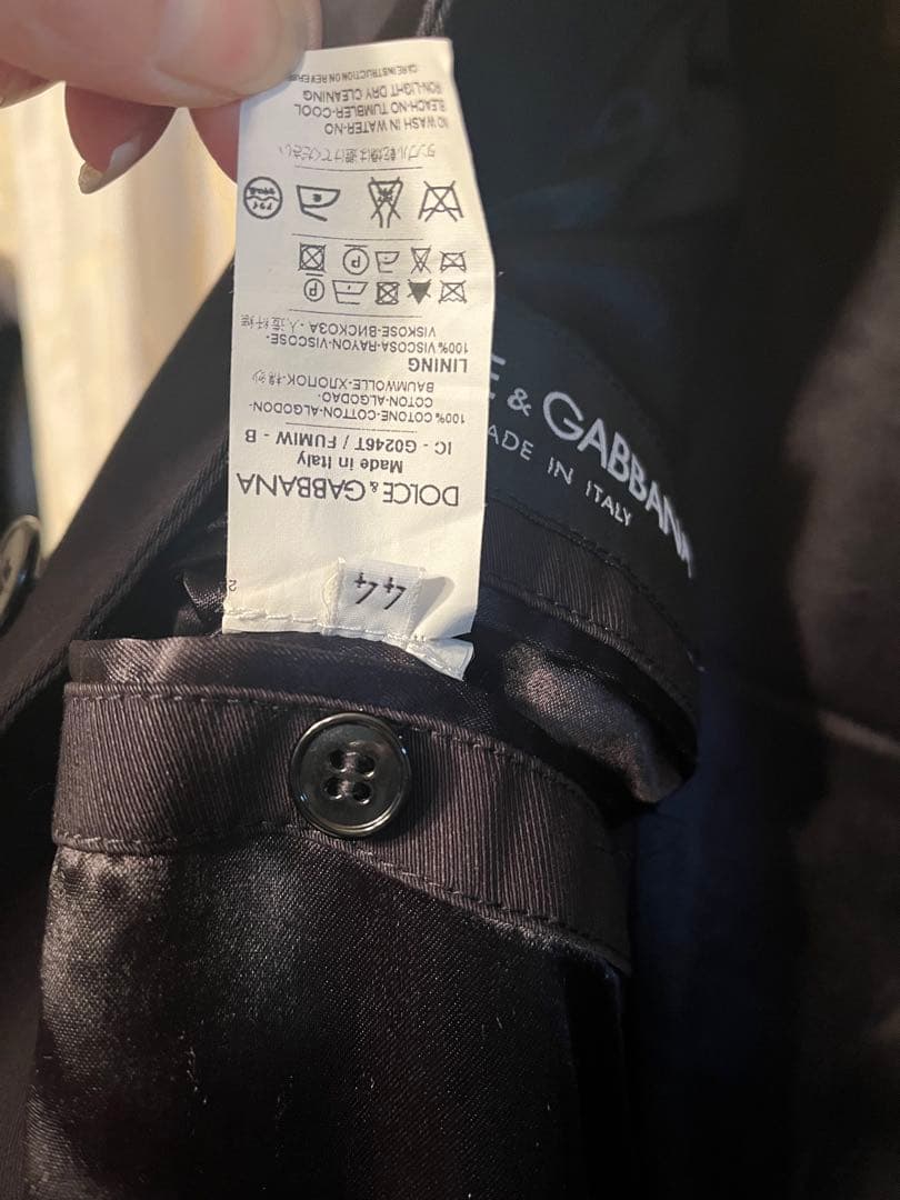 koji さまDOLCE&GABBANAドルチェアンドガッパーナコート黒44