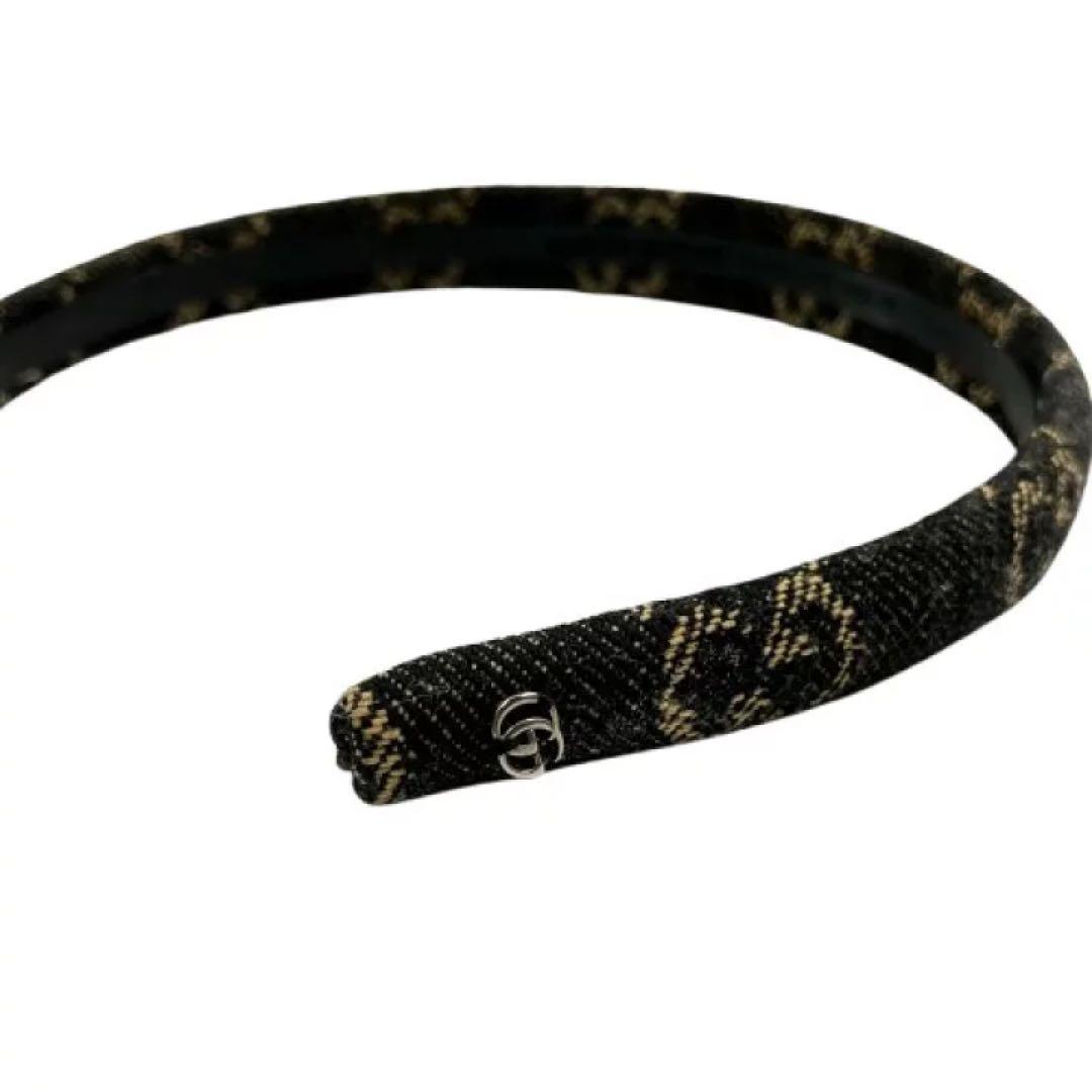 GUCCI カチューシャ　エコウォッシュドGGデニムヘアバンド