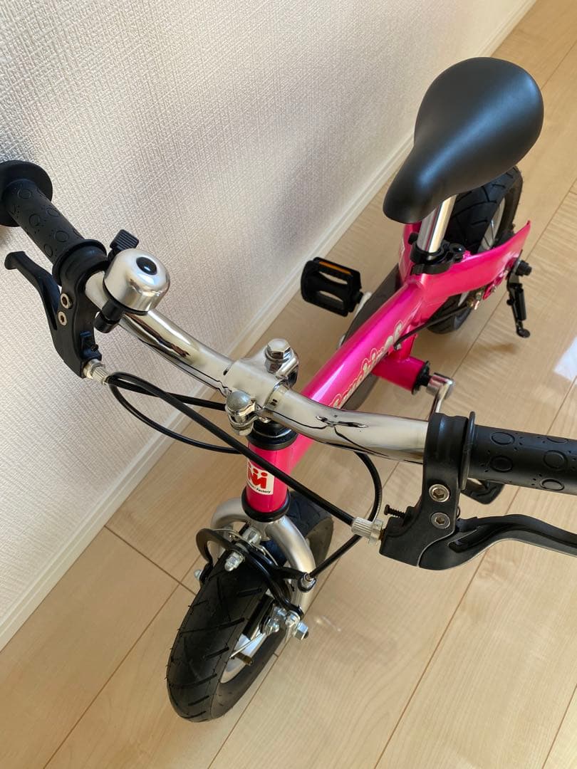 へんしんバイク ピンク バランスバイク　10インチ　スタンド付