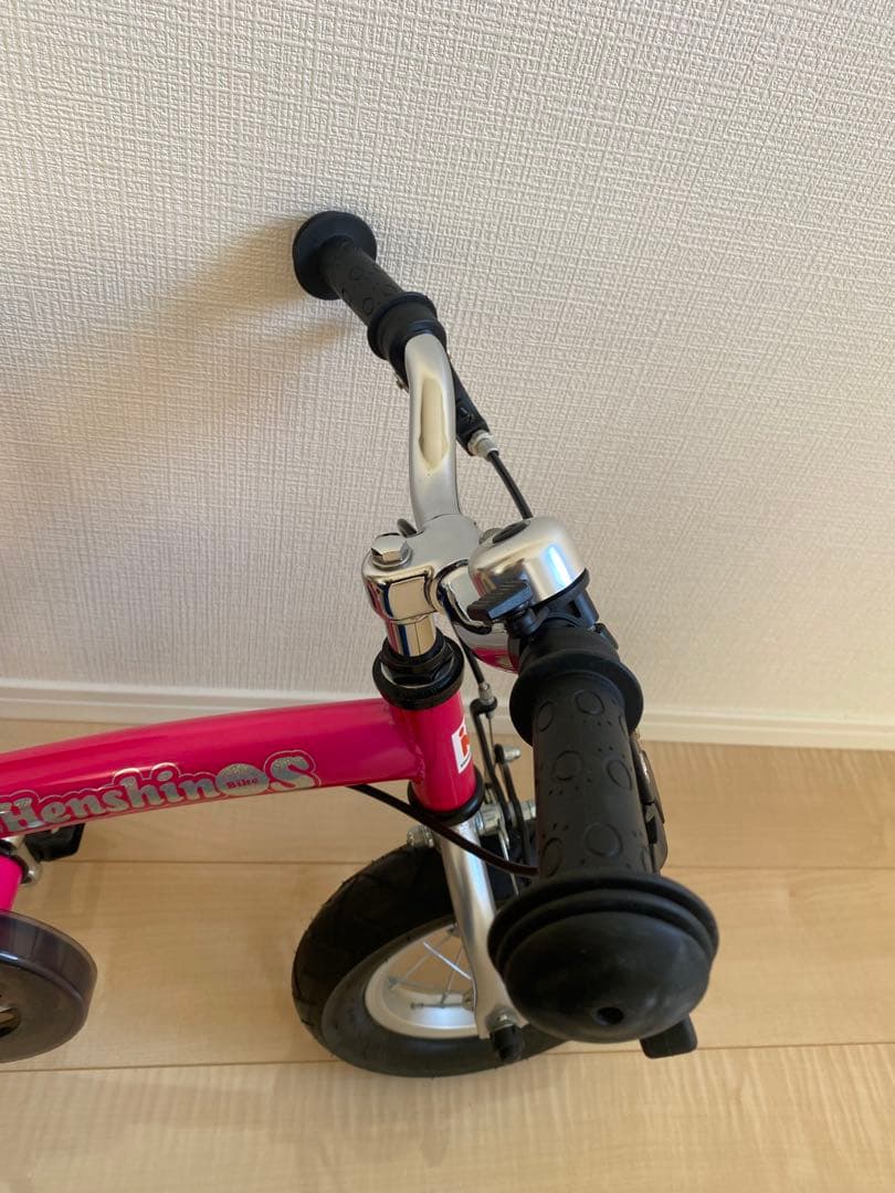 へんしんバイク ピンク バランスバイク　10インチ　スタンド付