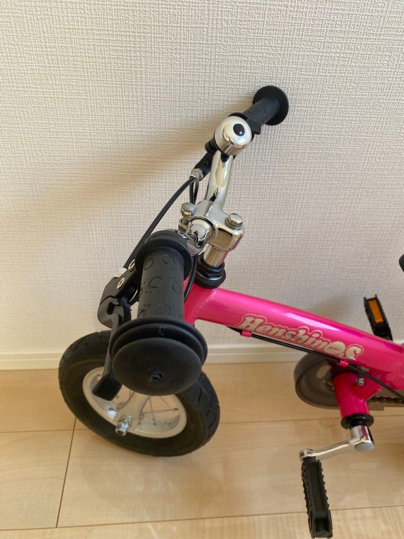 へんしんバイク ピンク バランスバイク　10インチ　スタンド付
