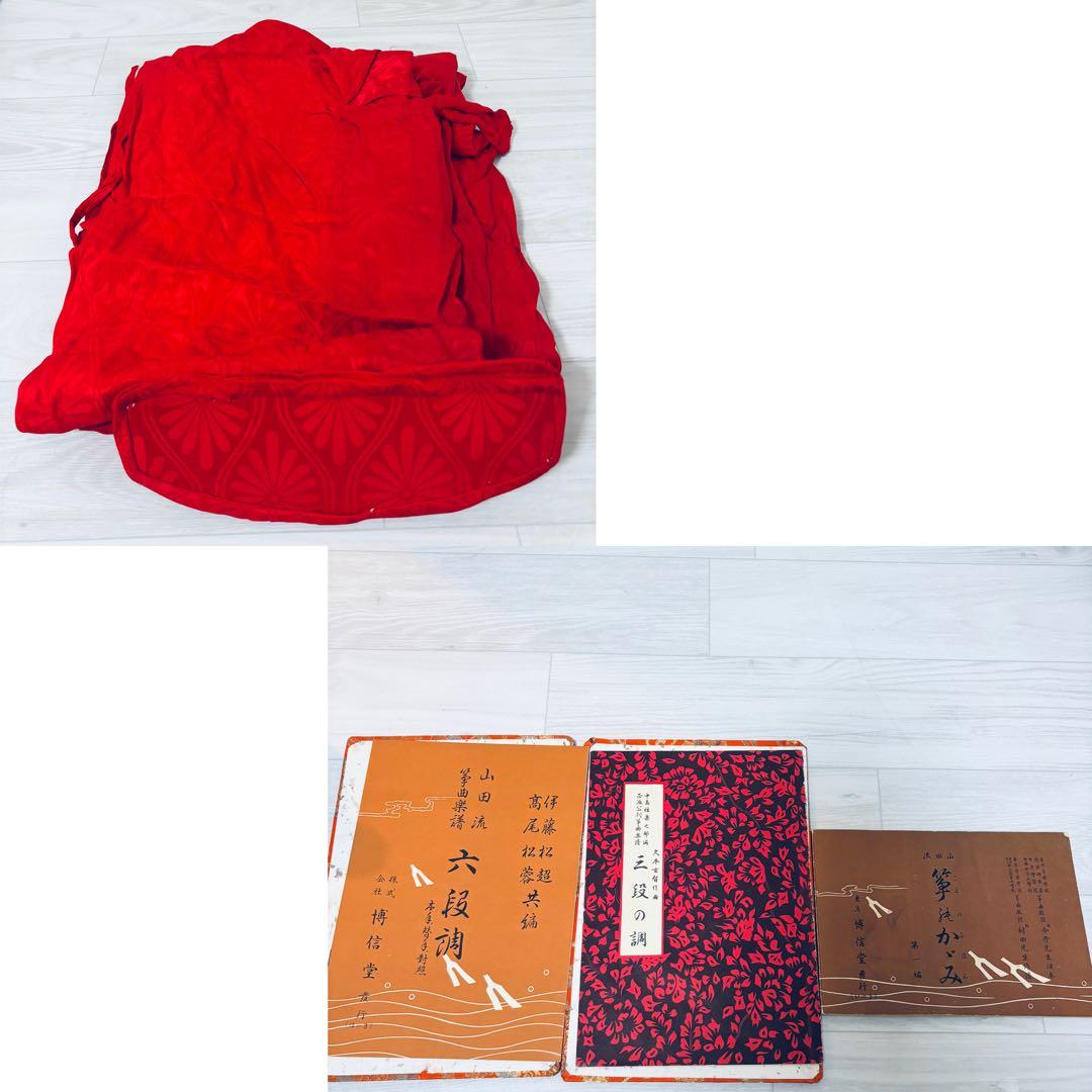 箏　13弦　すだれ彫り　和楽器　並甲 全長約181cm 収納バッグ　おまけ付き