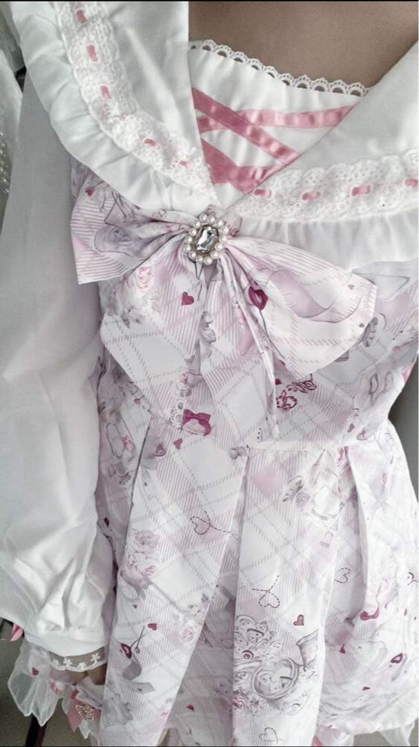 リズリサ LIZLISA Sewing Bear 柄セットアップ ワンピース