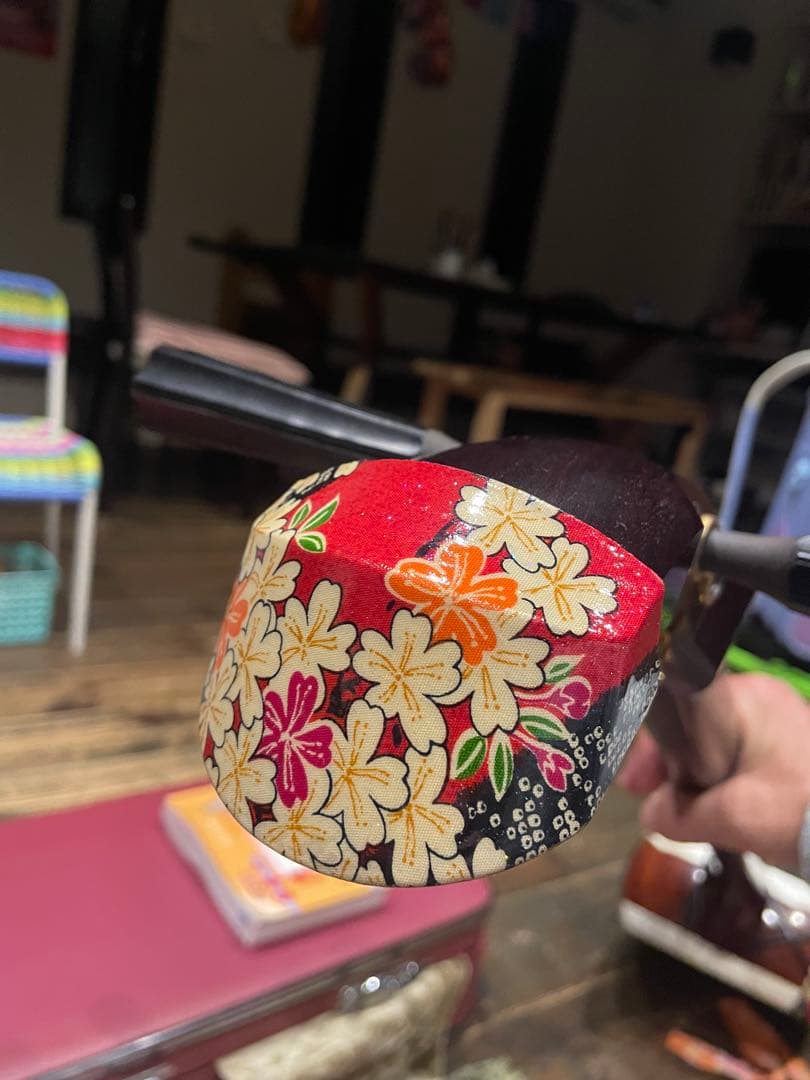 フルオーダー　津軽三味線　紅木金細　子持綾杉胴　セット