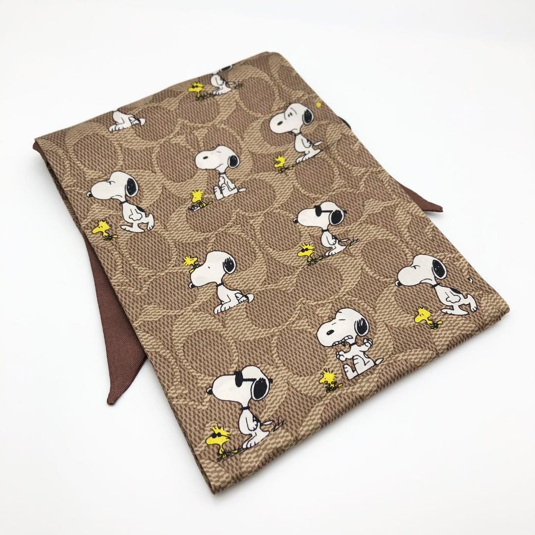 COACH 大人気！！ スヌーピー コラボ シルク スキニー スカーフ 新品