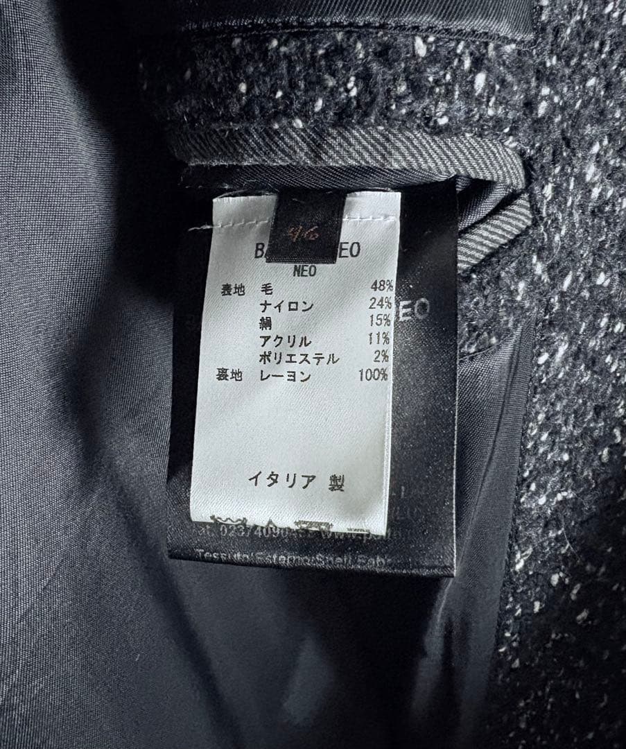 最終価格】定価12万 Paltò BARTOLOMEO ベルテッドコート 46