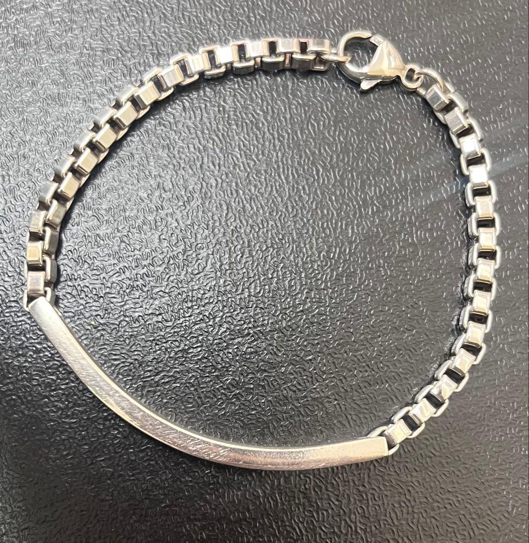 ティファニー ベネチアン ID プレート ブレスレット SV925