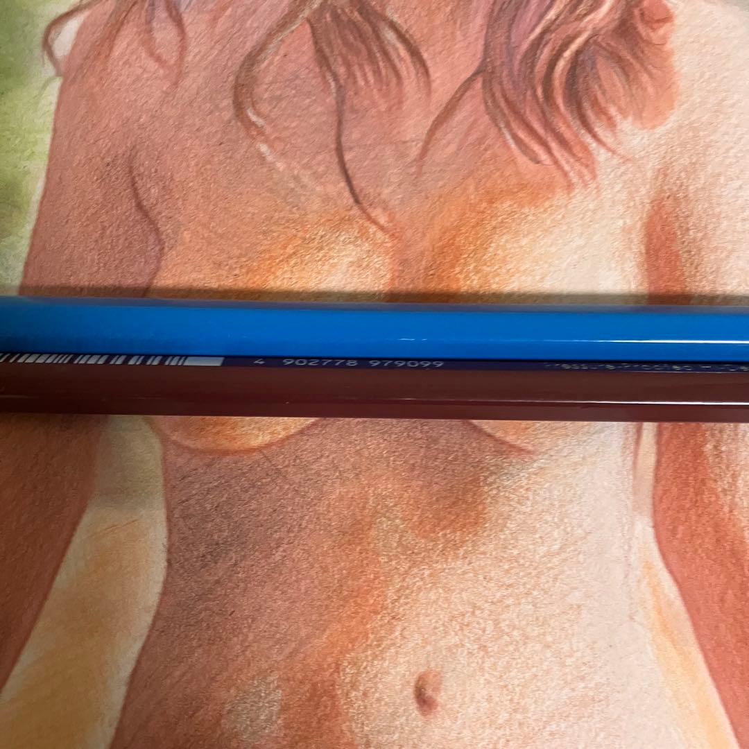 女優画27額装品　額縁寸法32.7cm×24.0cm　カラー着色　定款付