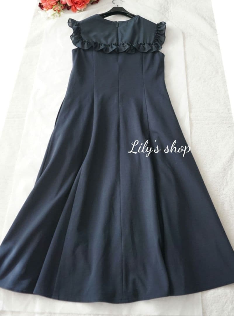 ルネ2025♡フリル襟ワンピース