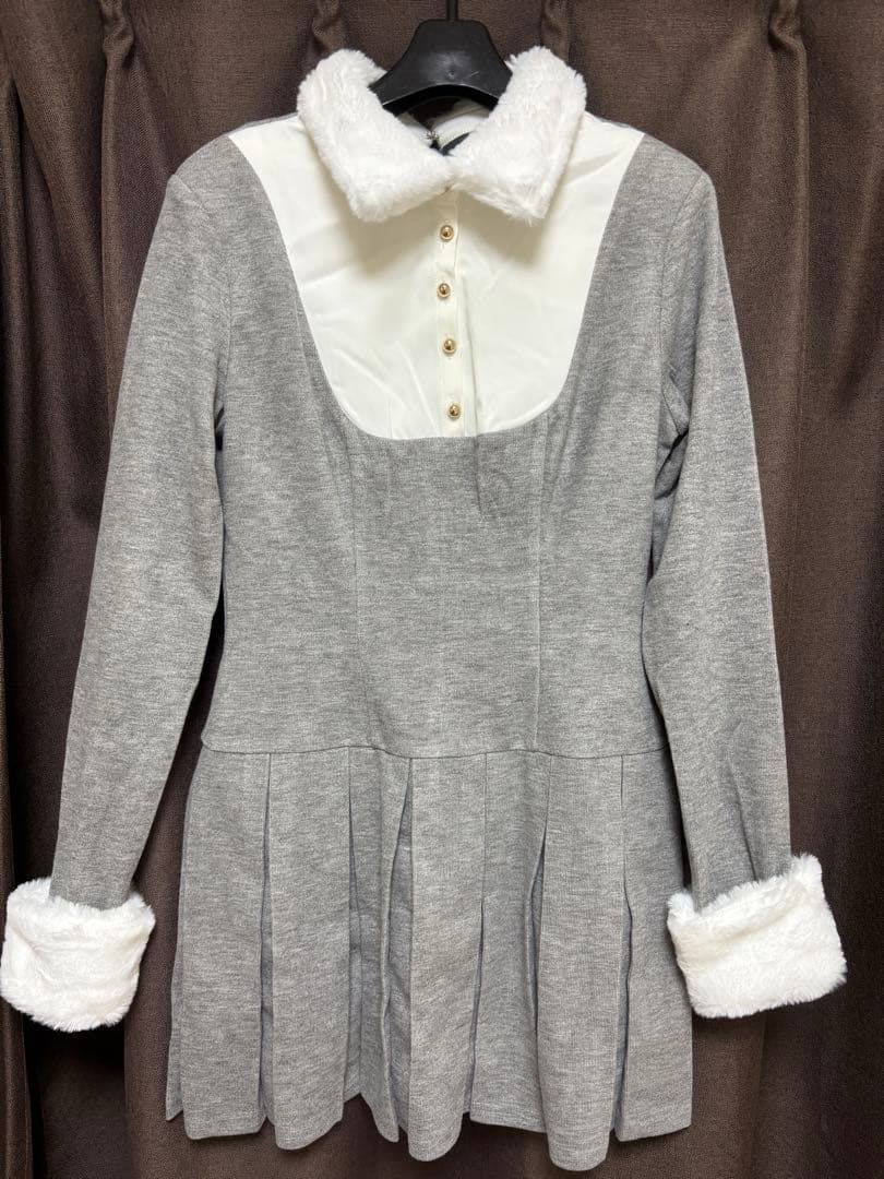 rosemuse Knit sew pleated op ワンピース ロゼミュ