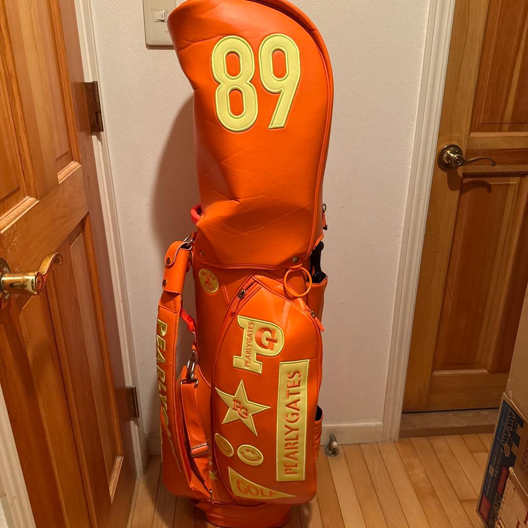 パーリーゲイツ　ゴルフ　キャディバッグ　スタンド式　オレンジ