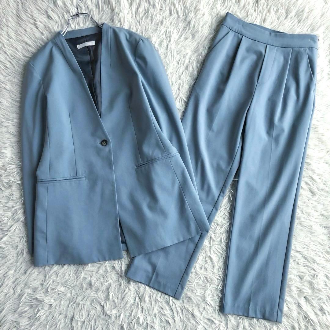 近年 美品】センスオブプレイス セットアップ パンツスーツ ノーカラー