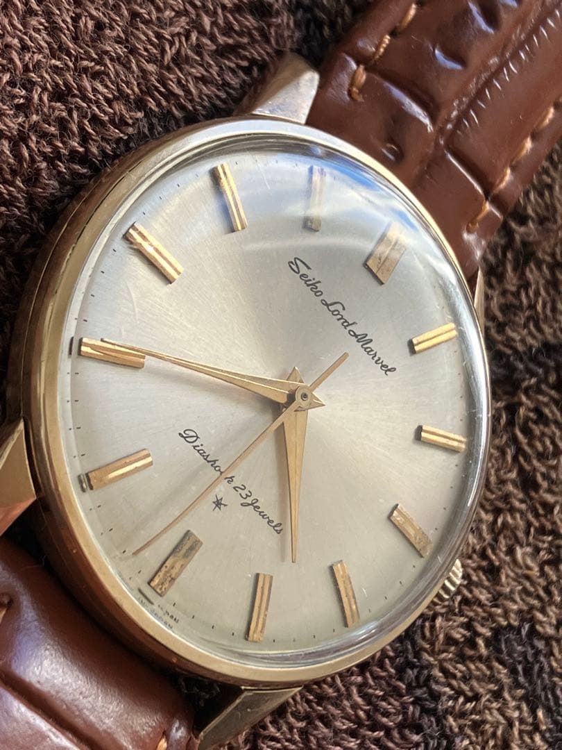 OH済み】セイコー ロードマーベル 手巻き時計 AD文字盤 アンティーク
