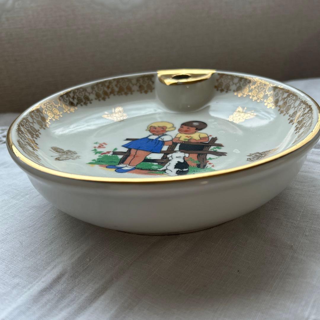 リモージュ 子供キッズ柄 プレート皿3枚セット フランスアンティーク