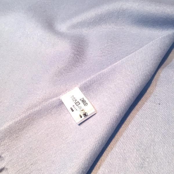 値下70㎝×200超大判 100% カシミヤストールマフラーSAX新品