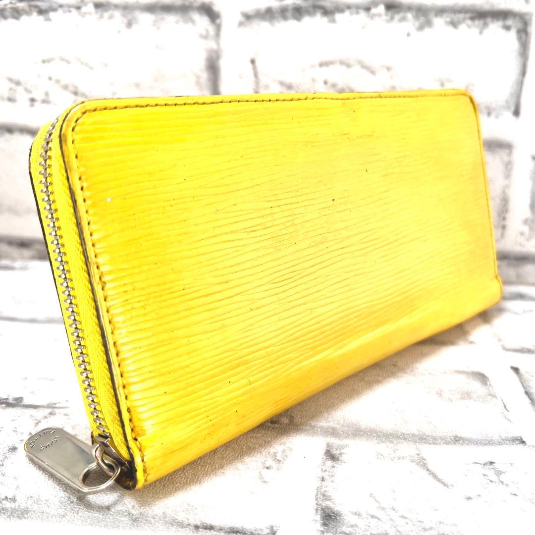 ルイヴィトン　 エピ ジッピーウォレット イエロー M60436 ラウンドジップ