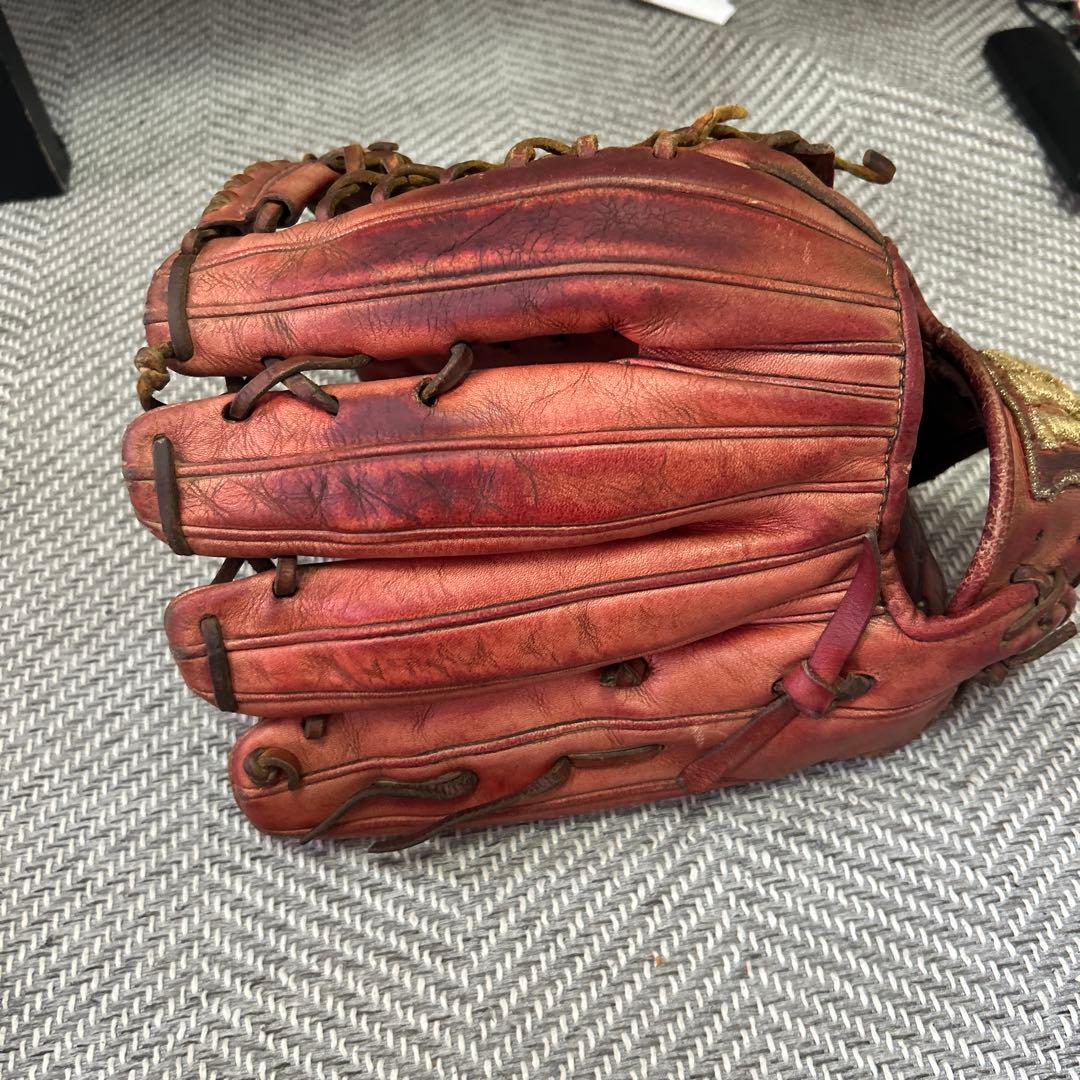 Wilson 赤 硬式グローブ 使用感あり