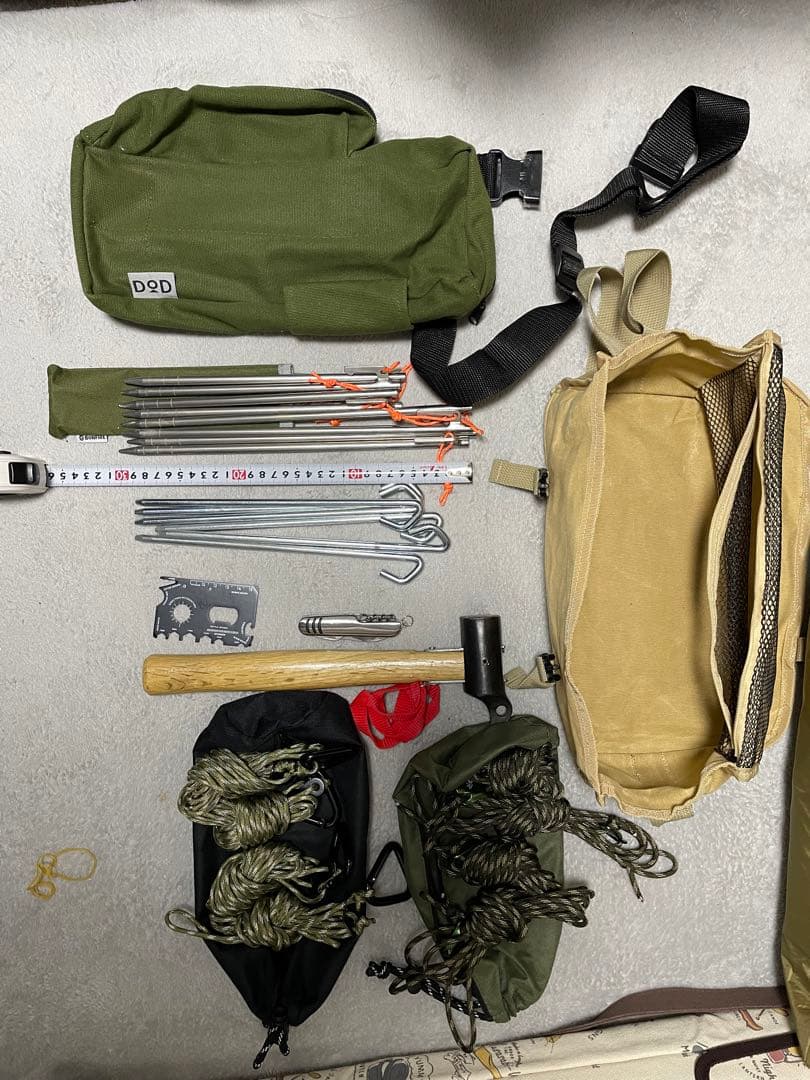 タープセット フューチャーフォックス ヘキサタープ、ポール、設営セット