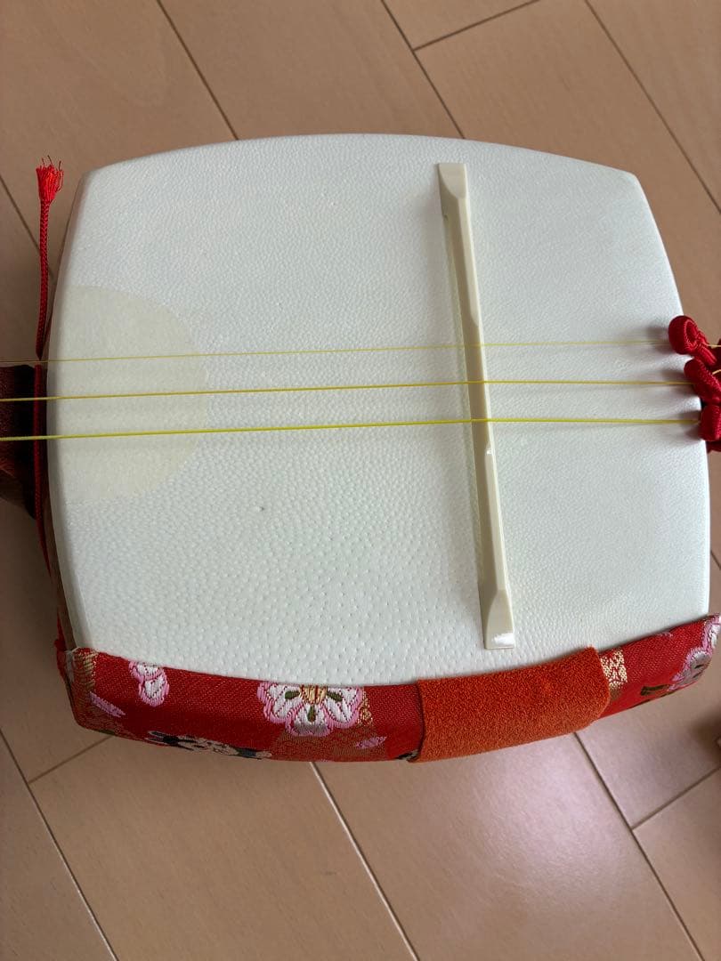 三味線本体 黒ケース付き　地唄