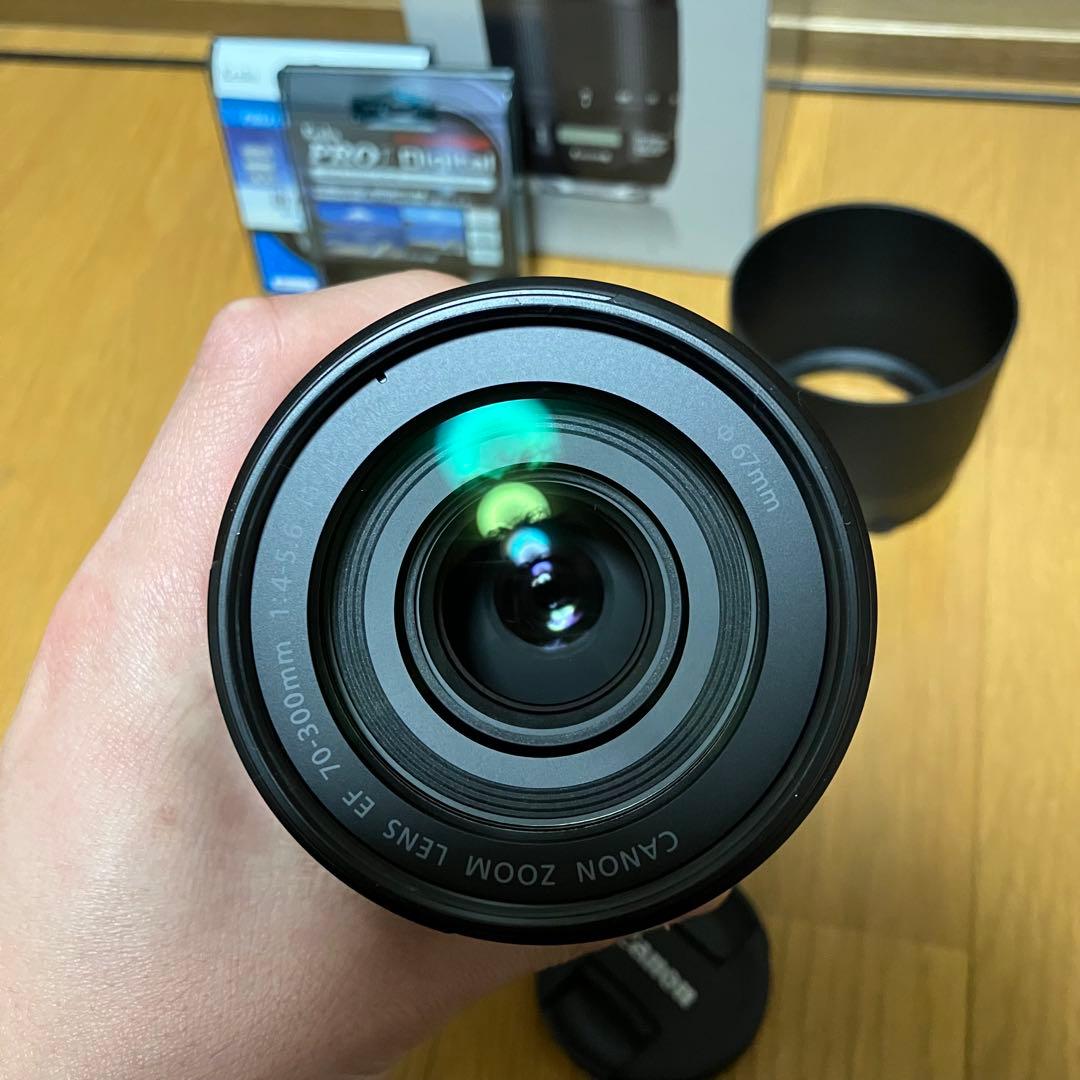 canon ef70-300mm f4-5.6 is ii usm フード付